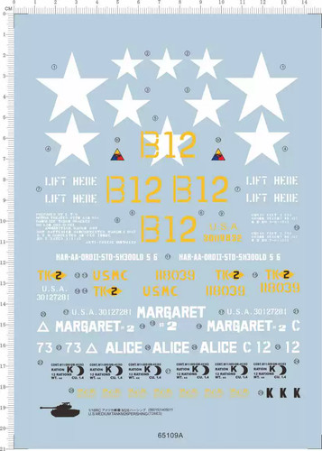 Water decal us army - 1/16,