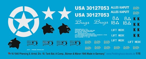 Peddinghaus decals 1045 - peddinghaus-decals, 1/16