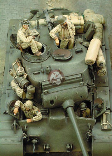4pcs resin plastic - 1/35, model