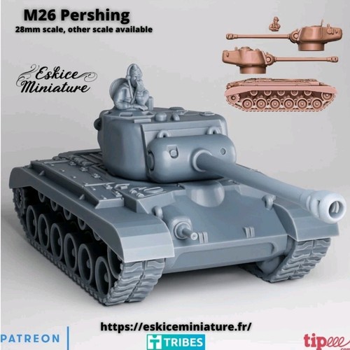 Wargaming 28mm m26 - wargaming,