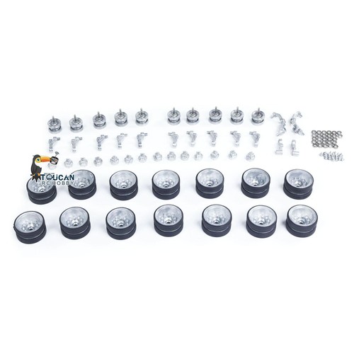 Metal road wheels suspension - road,